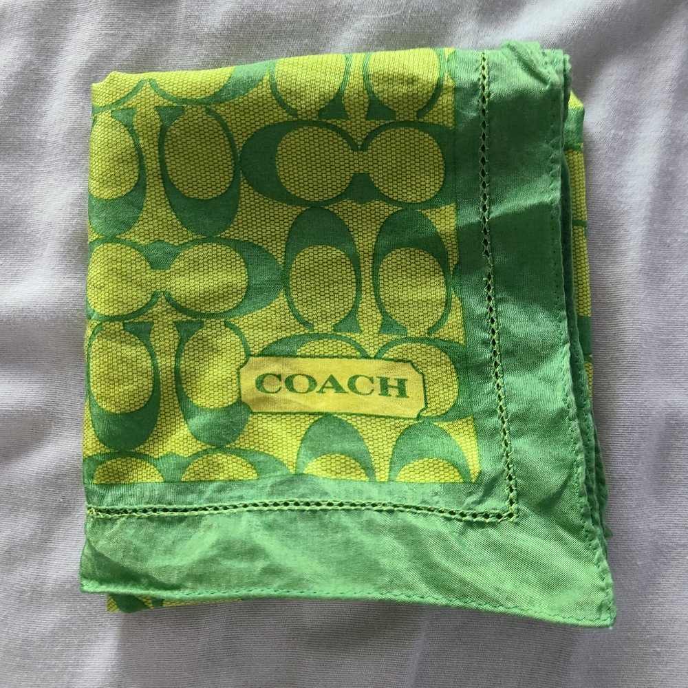 Coach Green scarf